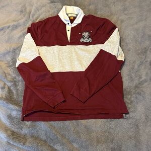 Tailor Vintage red collared sweatshirt